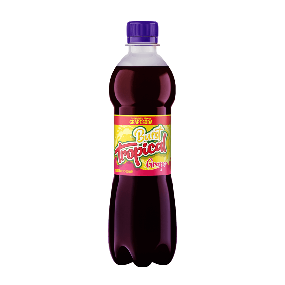 Burst Tropical Soda Grape 16.9oz